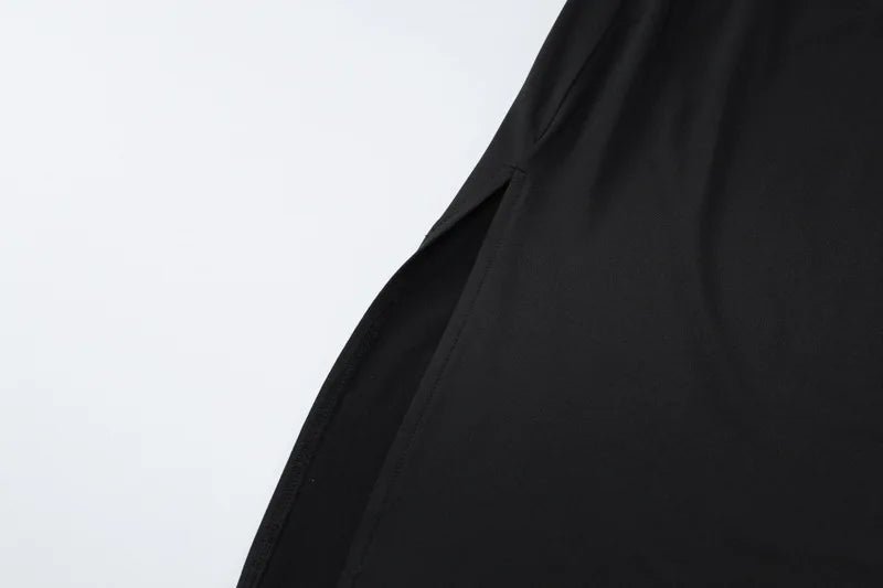 Robe longue moulante noire bustier, idéale pour les soirées et les clubs. - LA BELLE LIGNEE