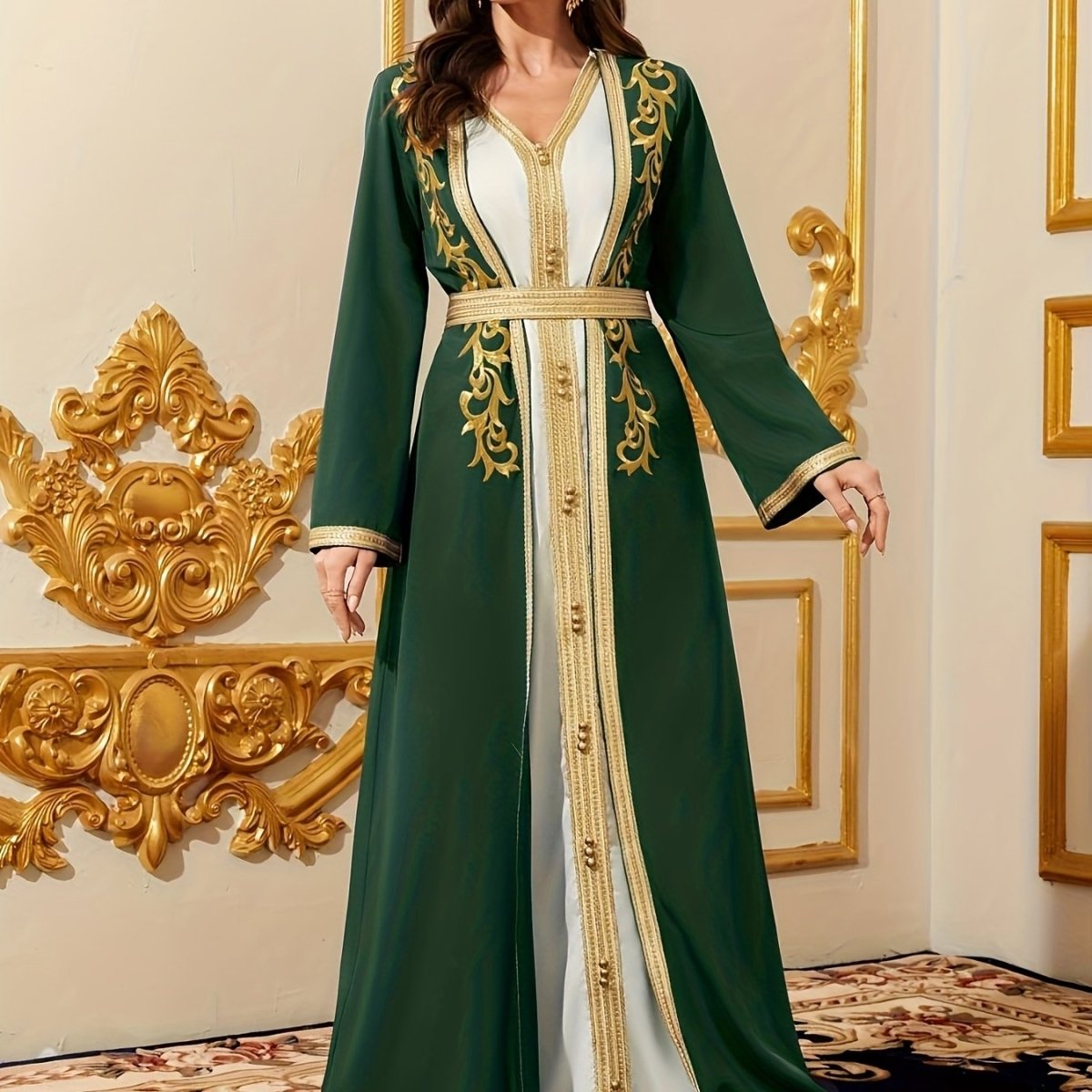 Caftan style luxueux sophistiqué et raffiné-LA BELLE LIGNEE