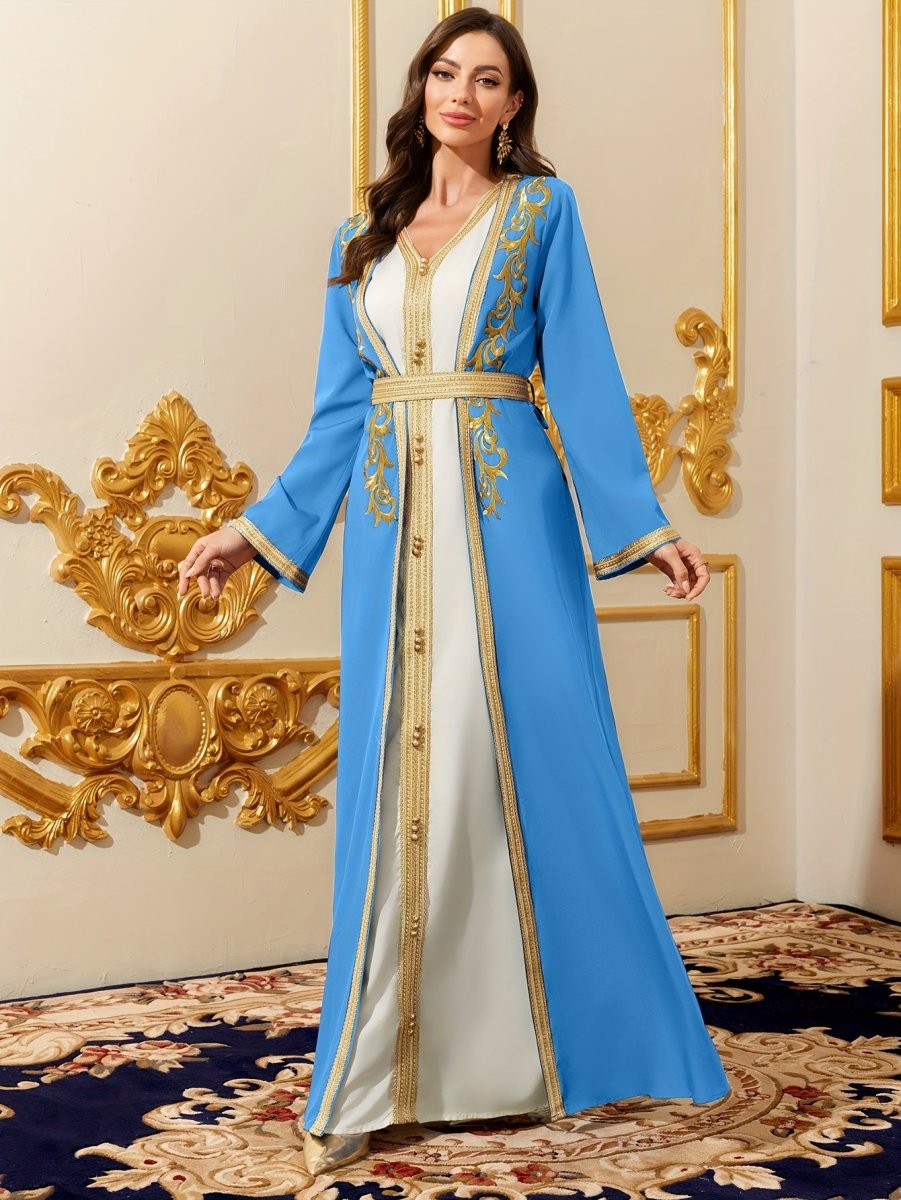 Caftan style luxueux sophistiqué et raffiné-LA BELLE LIGNEE