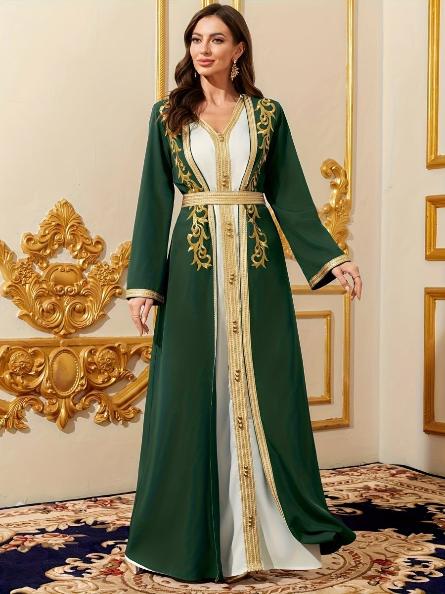 Caftan style luxueux sophistiqué et raffiné-LA BELLE LIGNEE