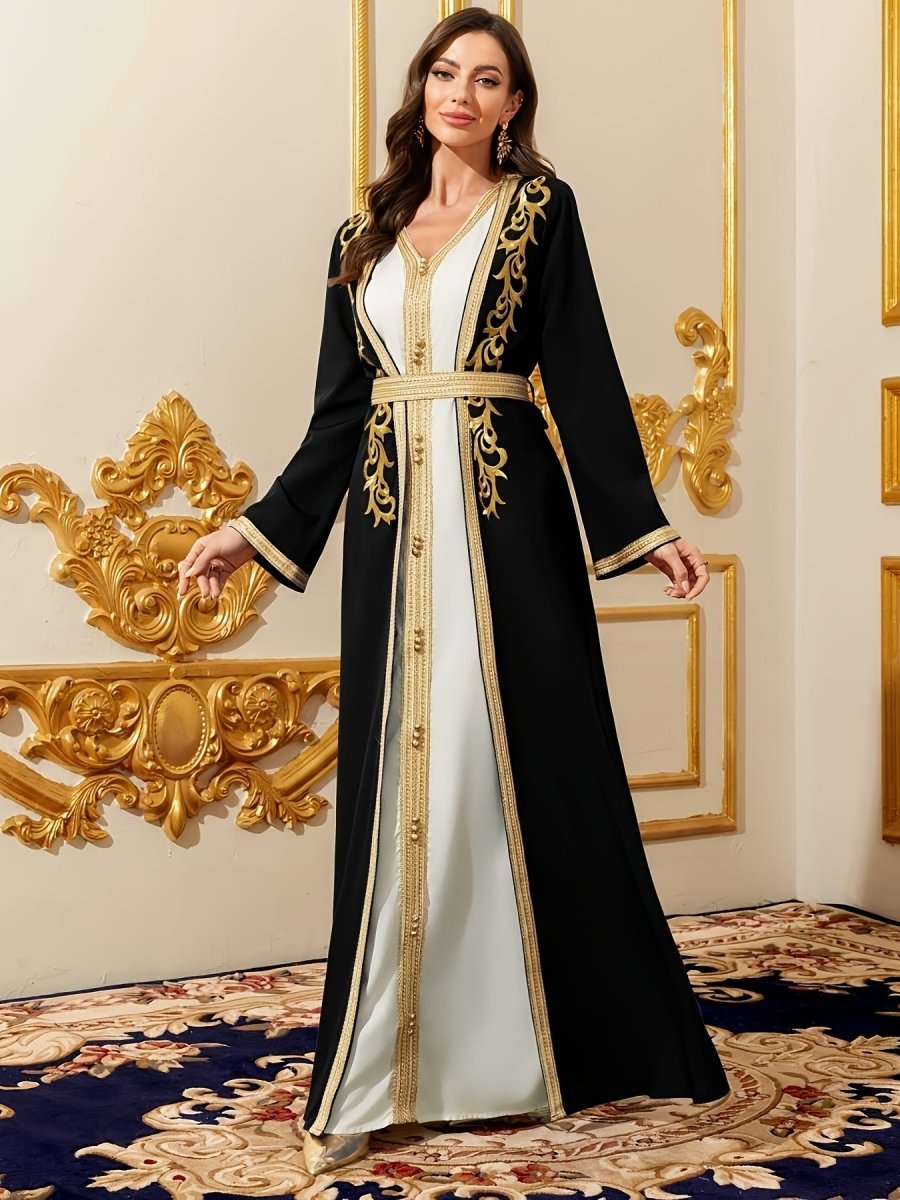 Caftan style luxueux sophistiqué et raffiné-LA BELLE LIGNEE