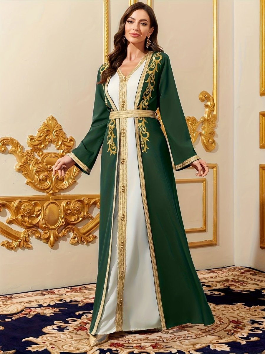 Caftan style luxueux sophistiqué et raffiné-LA BELLE LIGNEE