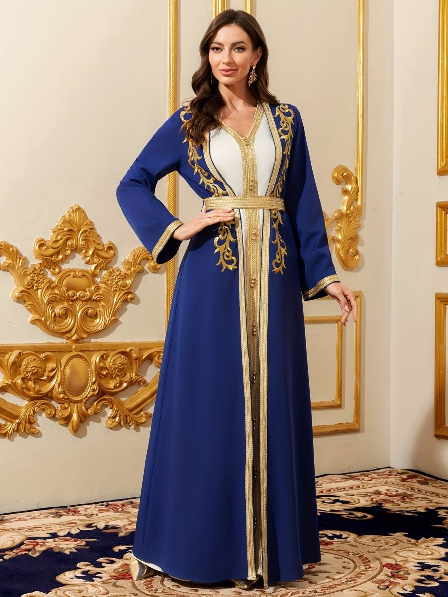 Caftan style luxueux sophistiqué et raffiné-LA BELLE LIGNEE