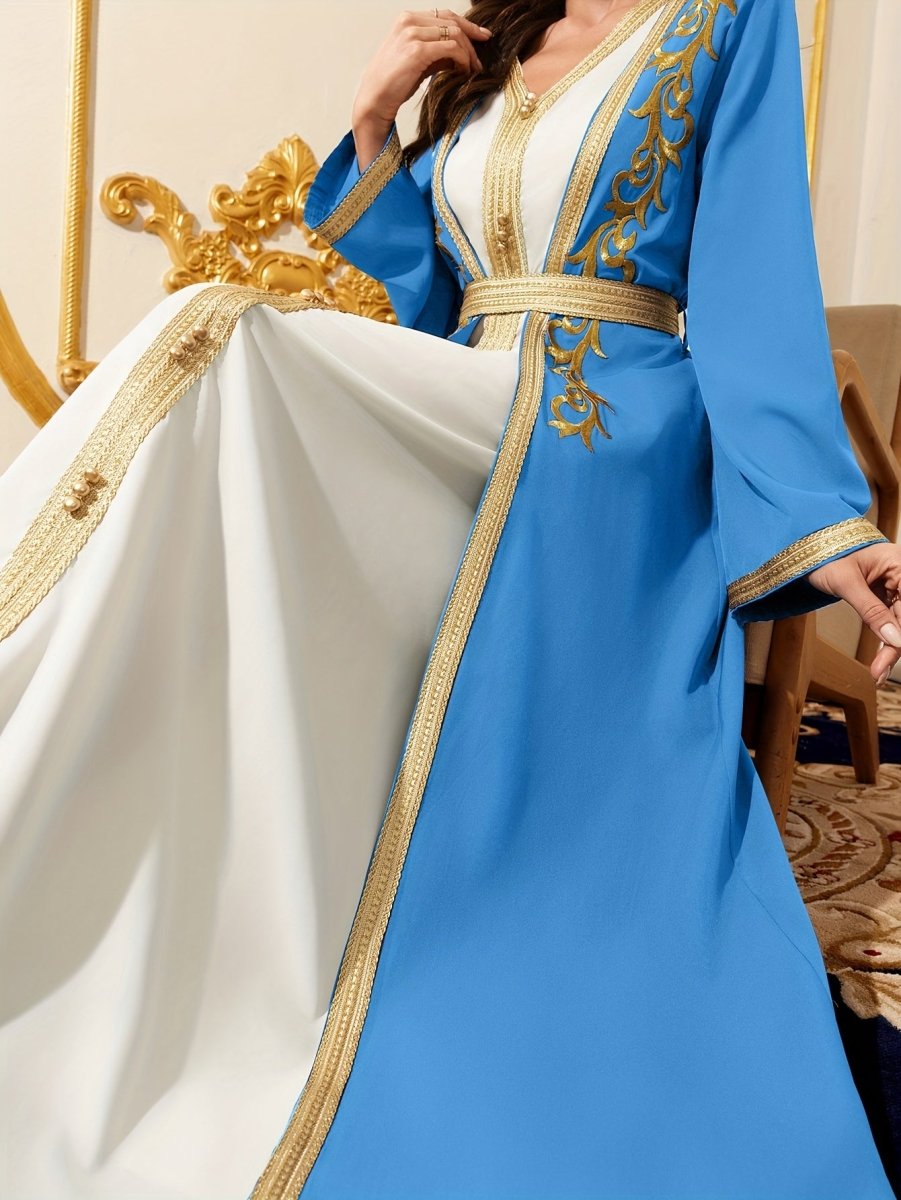 Caftan style luxueux sophistiqué et raffiné-LA BELLE LIGNEE