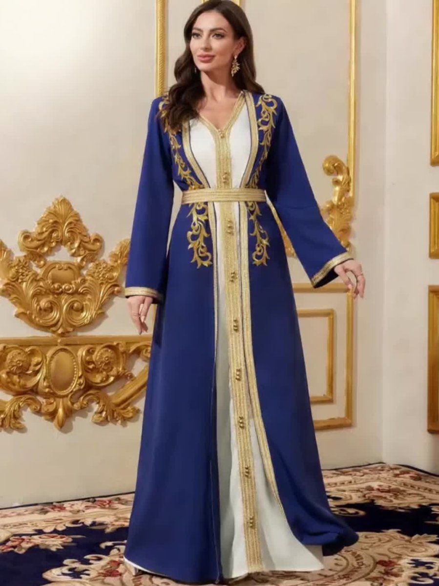 Caftan style luxueux sophistiqué et raffiné-LA BELLE LIGNEE