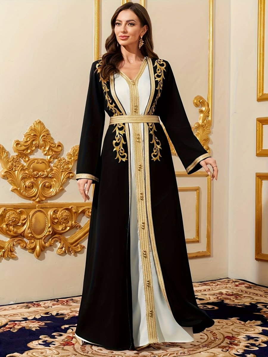 Caftan style luxueux sophistiqué et raffiné-LA BELLE LIGNEE