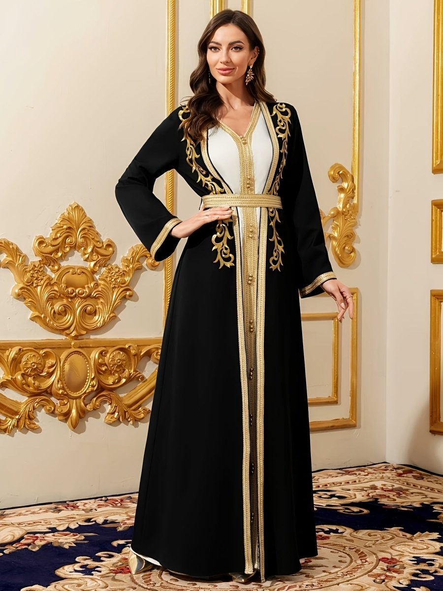 Caftan style luxueux sophistiqué et raffiné-LA BELLE LIGNEE