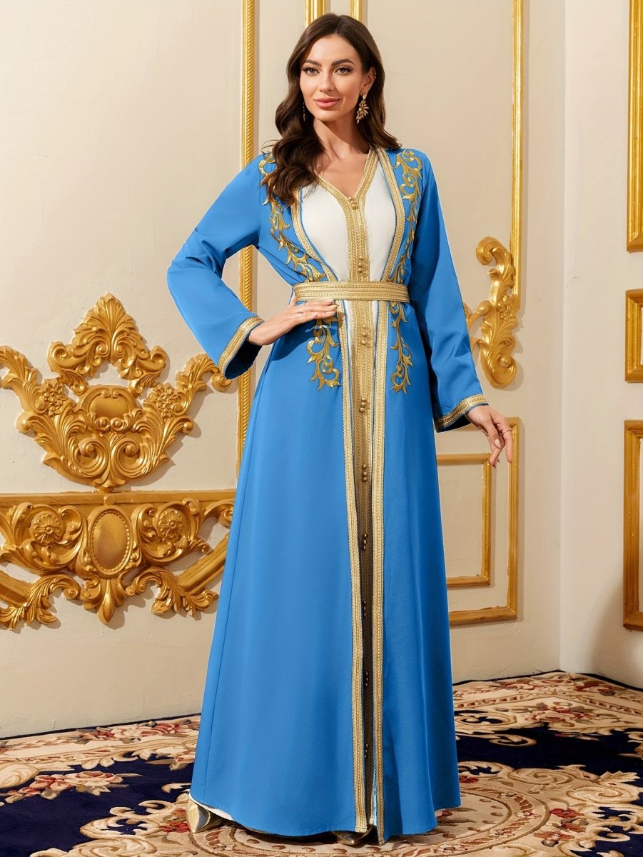 Caftan style luxueux sophistiqué et raffiné-LA BELLE LIGNEE