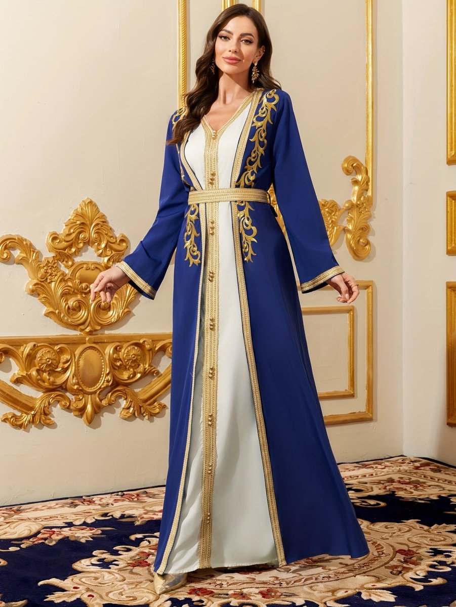 Caftan style luxueux sophistiqué et raffiné-LA BELLE LIGNEE