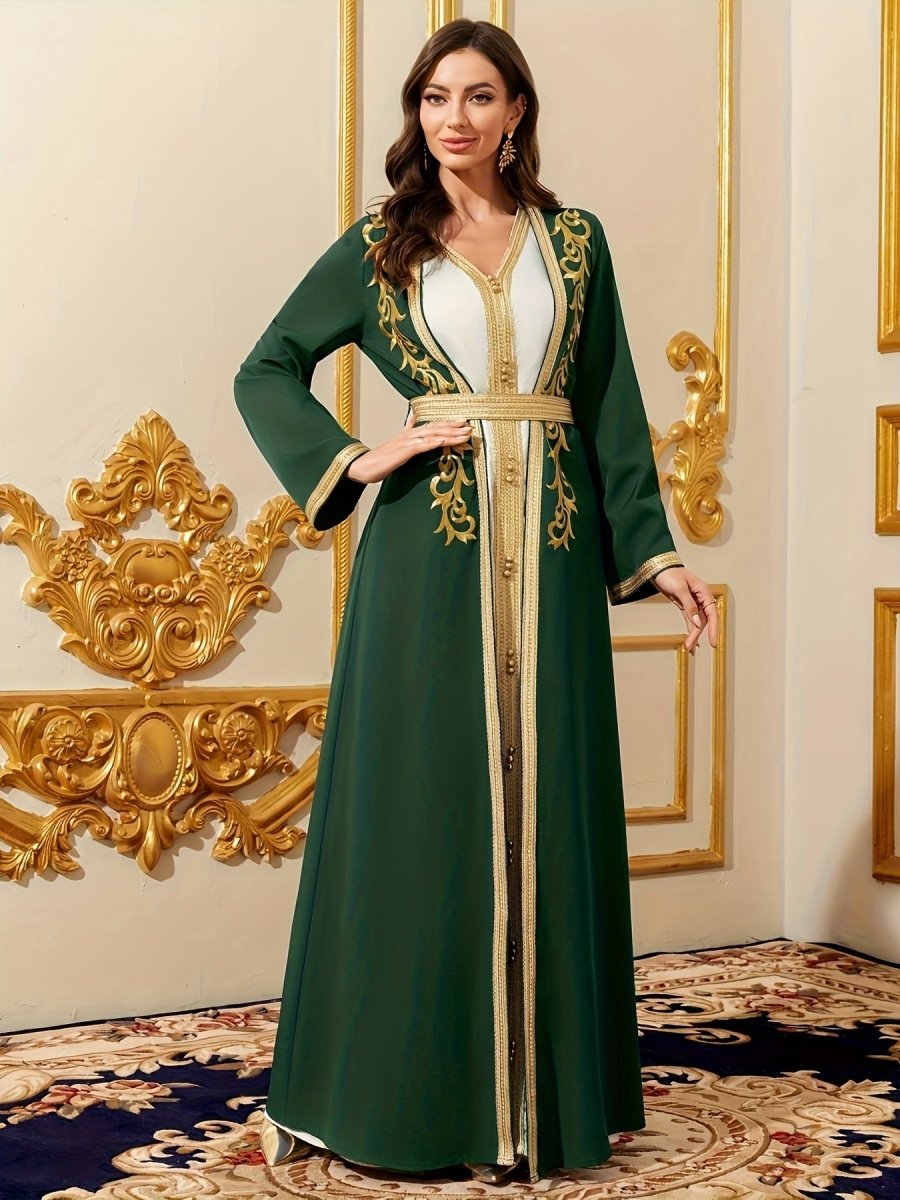 Caftan style luxueux sophistiqué et raffiné-LA BELLE LIGNEE