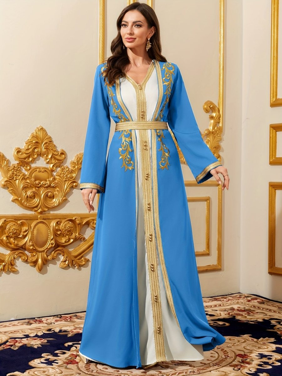 Caftan style luxueux sophistiqué et raffiné-LA BELLE LIGNEE